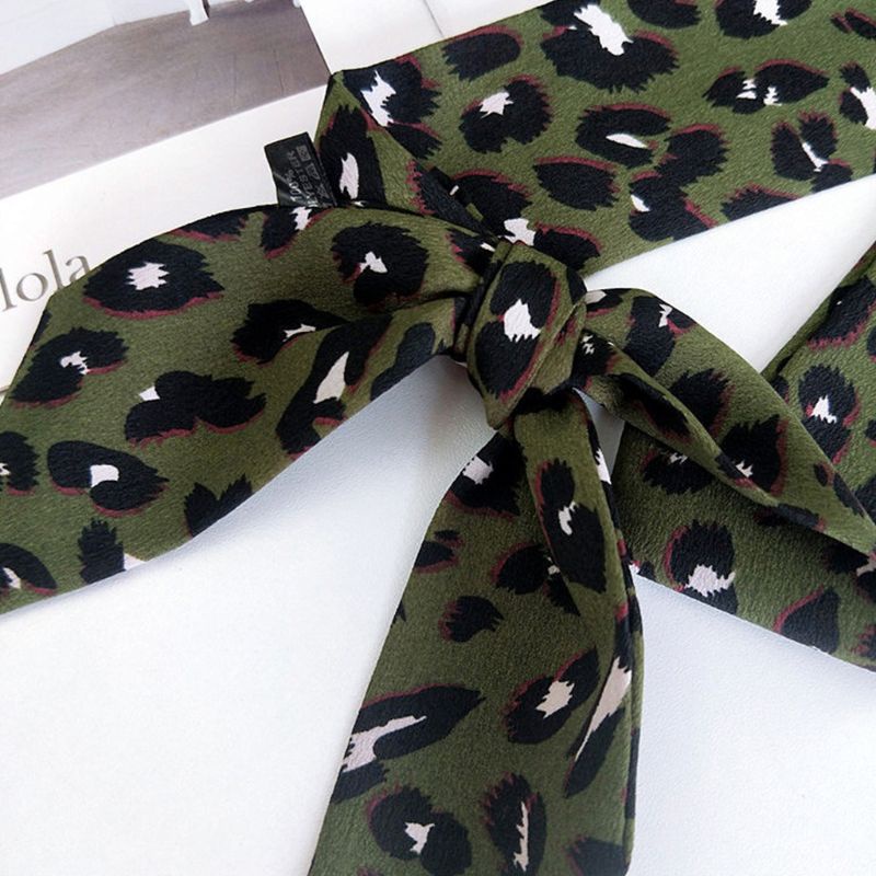 Khăn Choàng Cổ Họa Tiết Da Báo 5x90cm Dành Cho Nữ