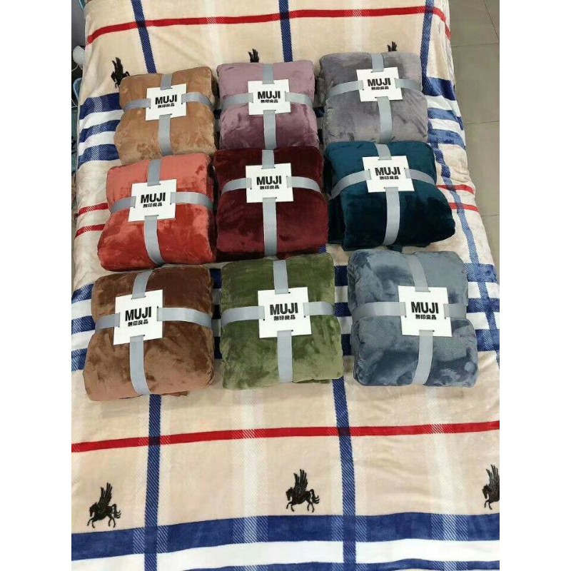 Chăn  tuyet  nhung Muji nhập khẩu  cao cấp