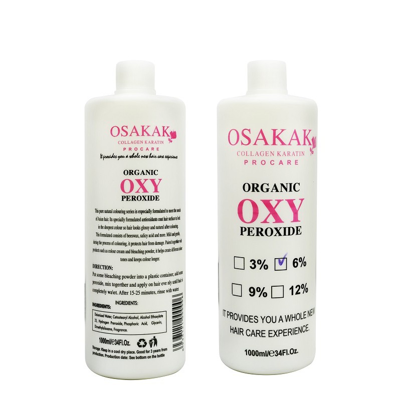 Oxy osaka chai lớn 1000ml , trợ nhuộm cho thuốc nhuộm chuyên dùng cho salon