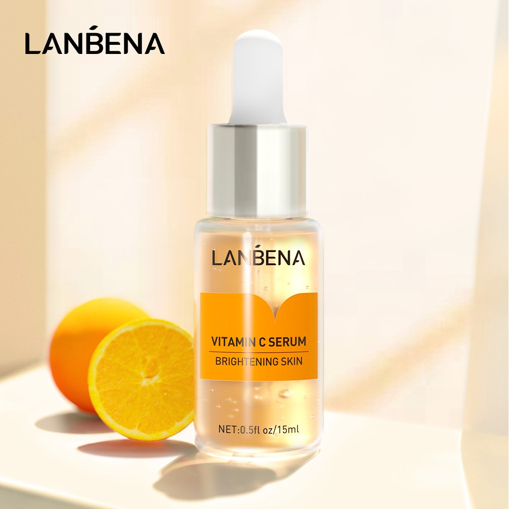 Serum tinh chất vitamin C làm trắng giữ ẩm chăm sóc làn da 15ml LANBENA