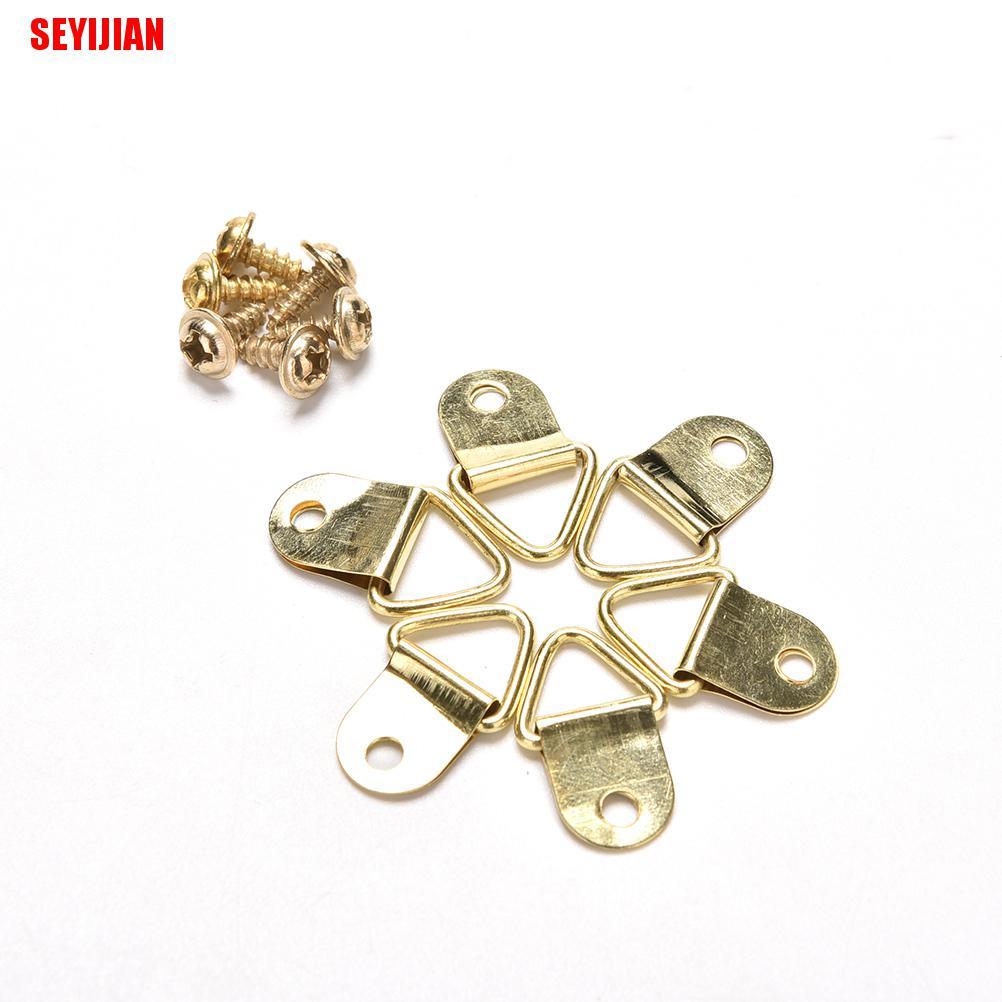 Set 100 Móc Tam Giác Treo Khung Ảnh Kèm Ốc Vít