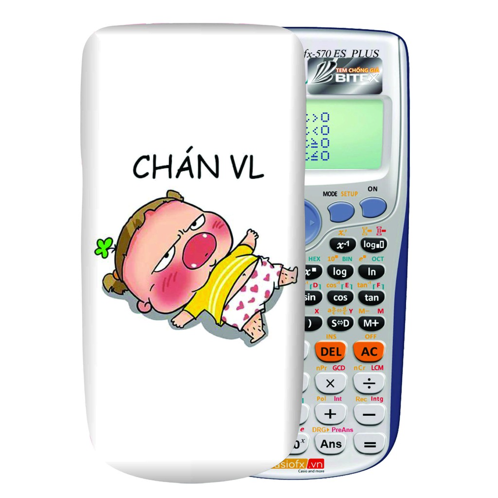 Hình dán máy tính casio Quỳnh Aka