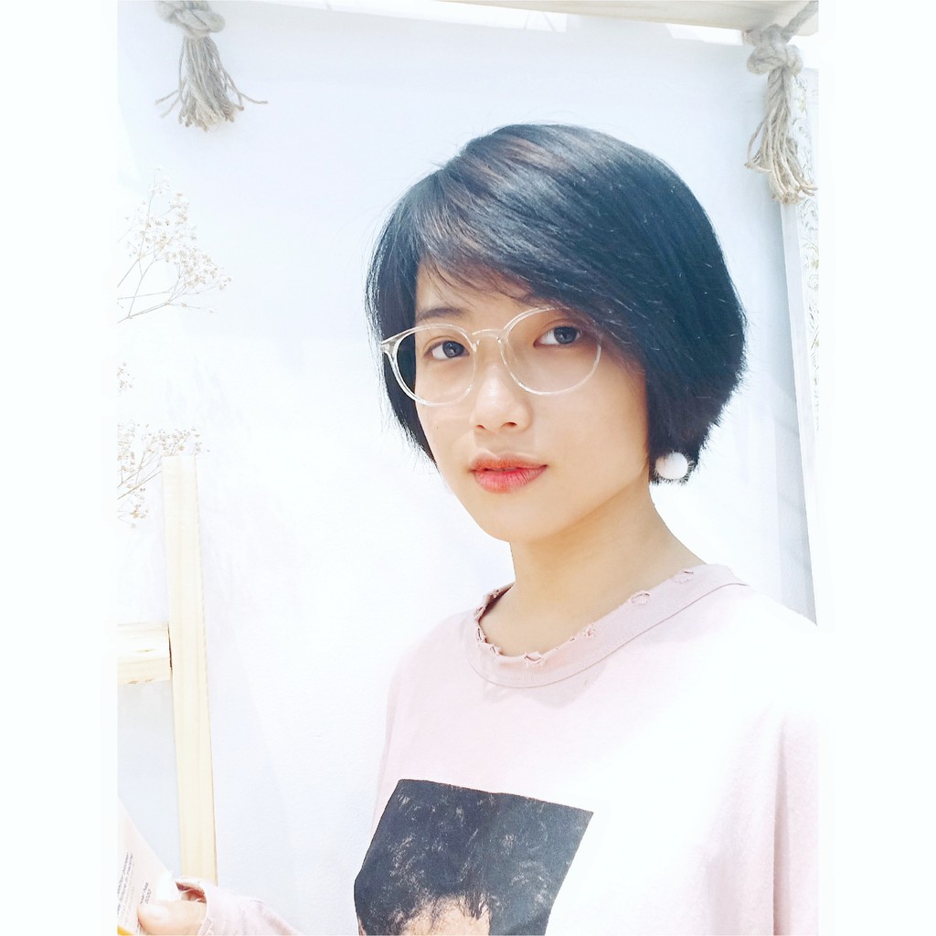 Gọng kính [CÓ THỂ LẮP TRÒNG CẬN] thời trang nam nữ KAMI NACHI dáng tròn phong cách đơn giản TR90.2019T | BigBuy360 - bigbuy360.vn