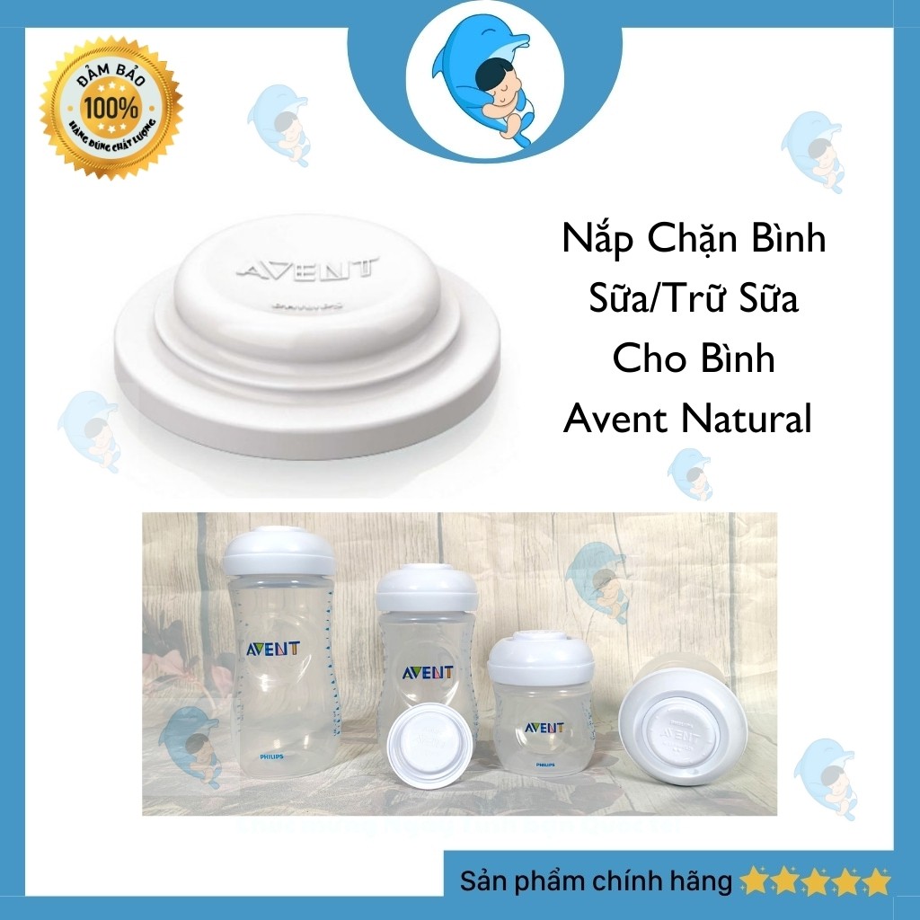 Nắp Chặn Bình Sữa/Trữ Sữa Cho Bình Avent Natural Chính Hãng