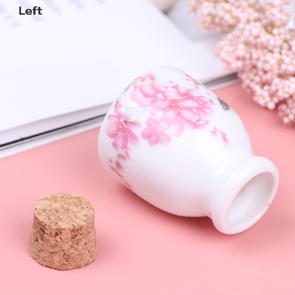 [Hàng mới về] Chai gốm thủy tinh kim tuyến nắp gỗ sử dụng làm móng