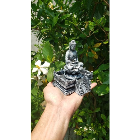 Tượng phật ngồi bệ, trang trí tiểu cảnh, bonsai....
