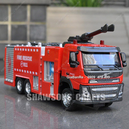 Mô Hình Xe Tải Cứu Hỏa Trạm Bơm Fire Rescue 911 - Caipo - 9964