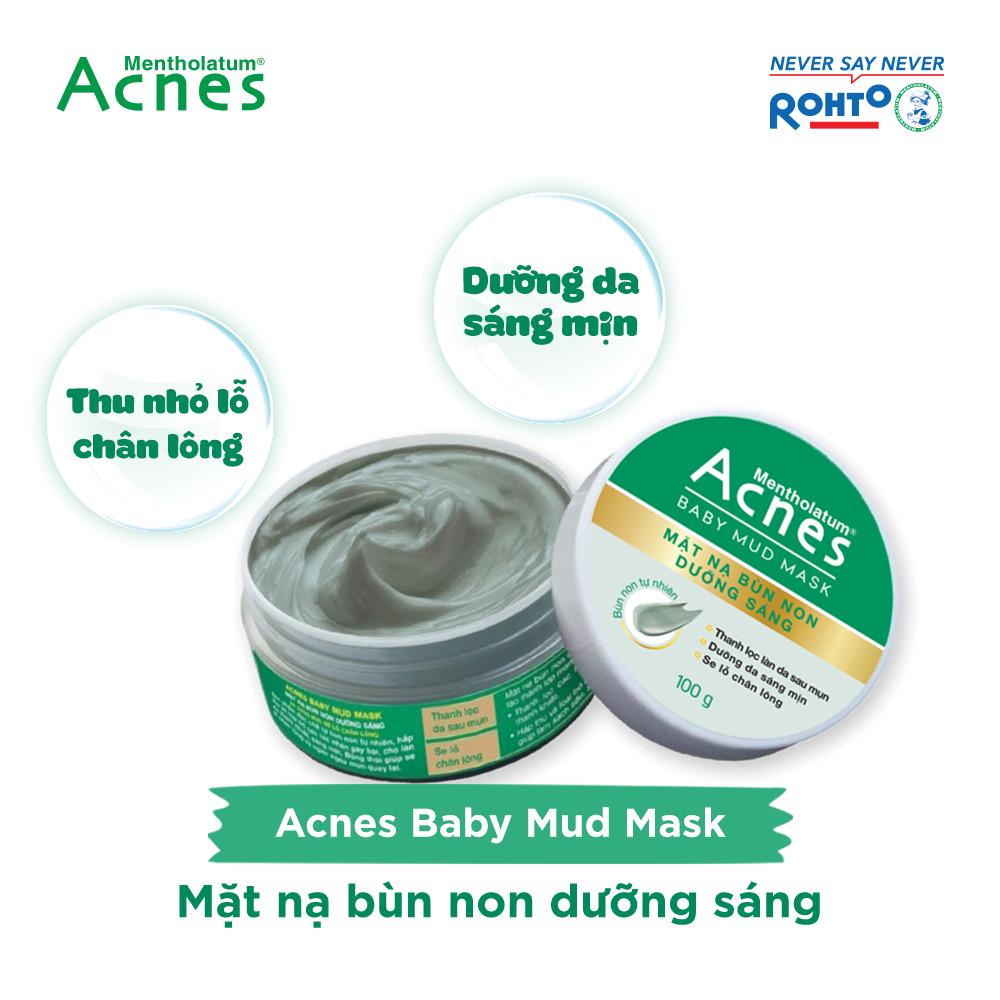 Mặt nạ bùn non dưỡng sáng da Acnes Baby Mud Mask 100g