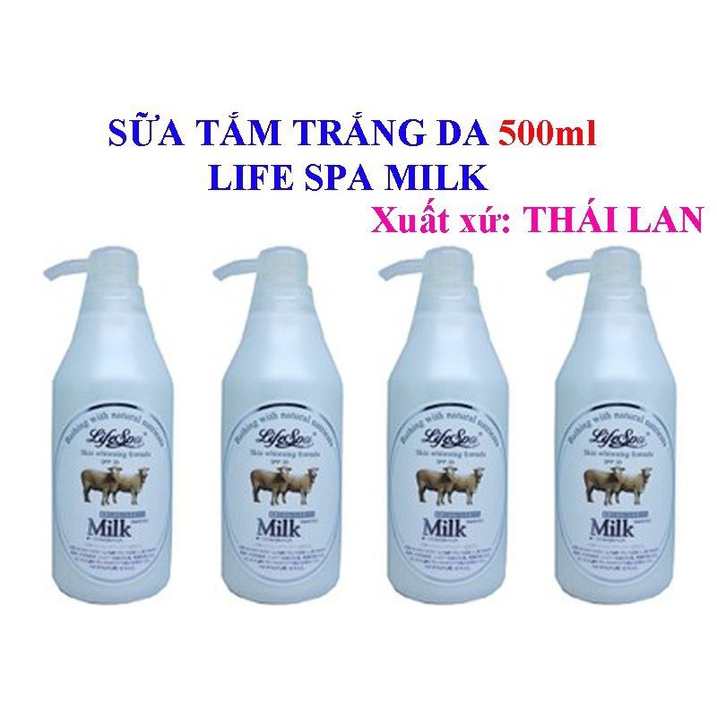 Sữa Tắm Trắng Da Milk Life Spa