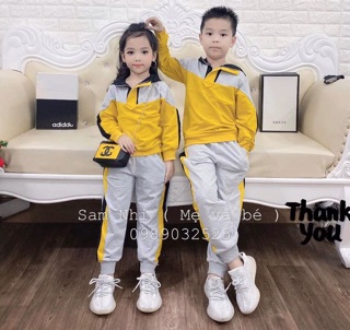 Sét bộ thể thao phối vàng mẹ con