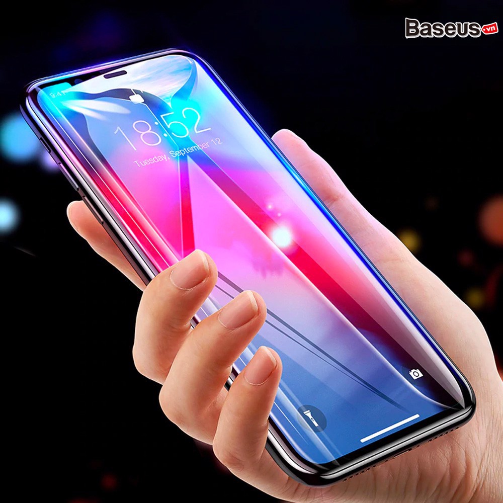 Kính cường lực 5 lớp siêu bền Baseus Rigid-edge 4D cho iPhone X/XS/XR/XS Max