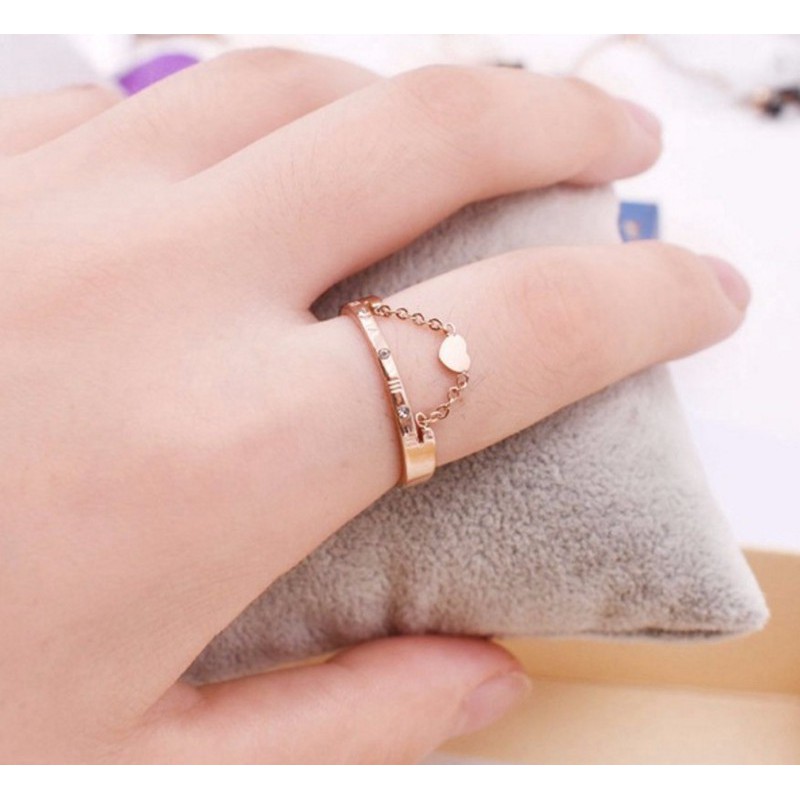 Nhẫn Ti Tan Ko Đen Cao Cấp TT 0753