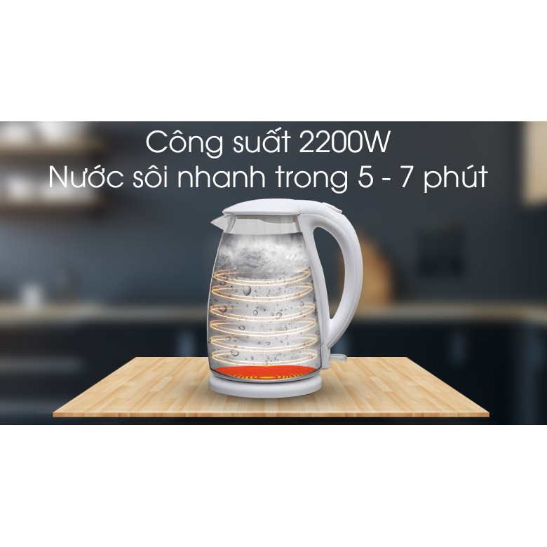Bình siêu tốc Delites 1.8 lít ST18G02