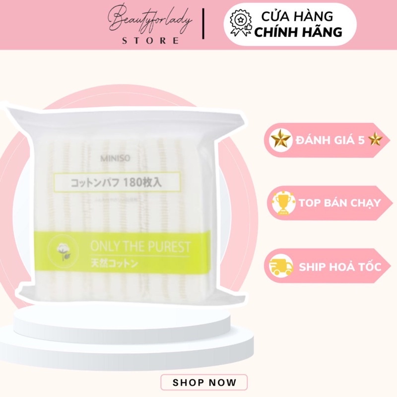 Túi 180 Miếng Bông Tẩy Trang Miniso