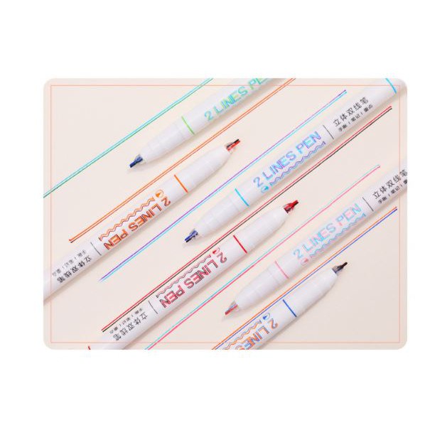 Bút trang trí 2 ngòi - Double line 0.5mm 5.0 168 Đánh Giá 445