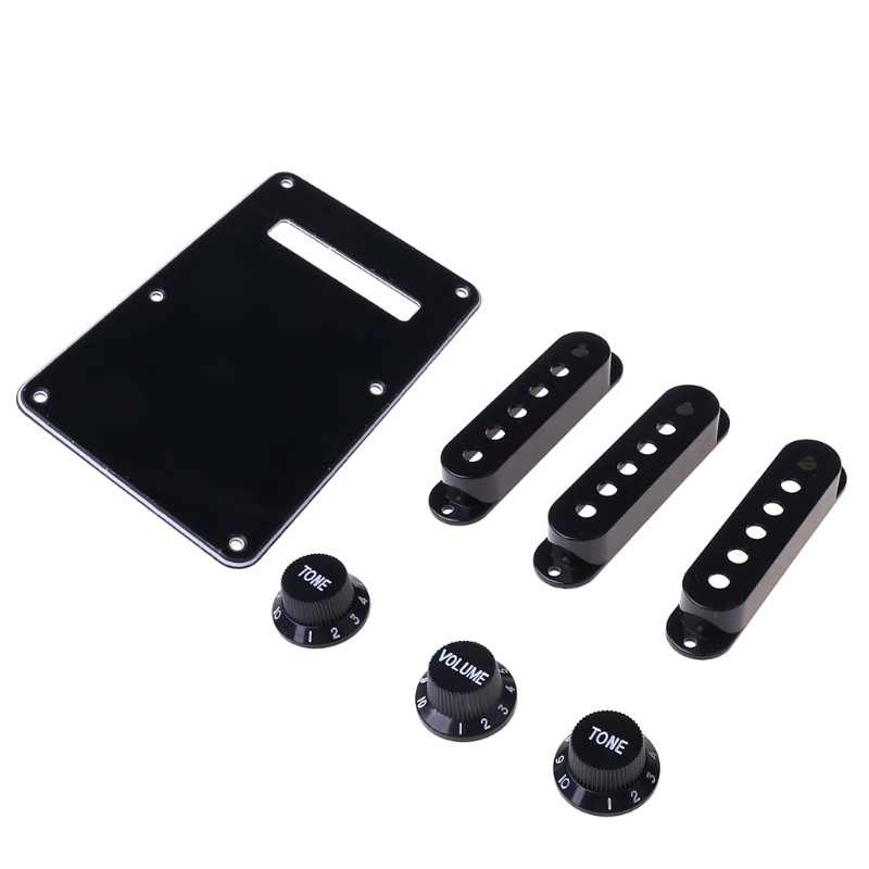 Set bộ phận phụ kiện đầu vặn nắp pickup tấm lưng pickguard đàn guitar điện SSS