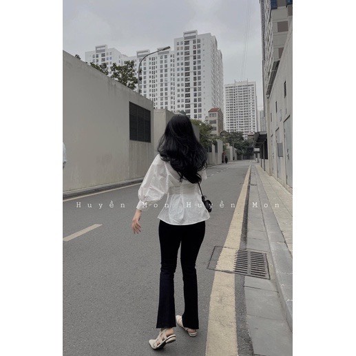 [Ảnh thật/Video] ÁO SƠ MI CHIẾT EO TÔN DÁNG ÁO SƠ MI TRẮNG KHÔNG NHĂN