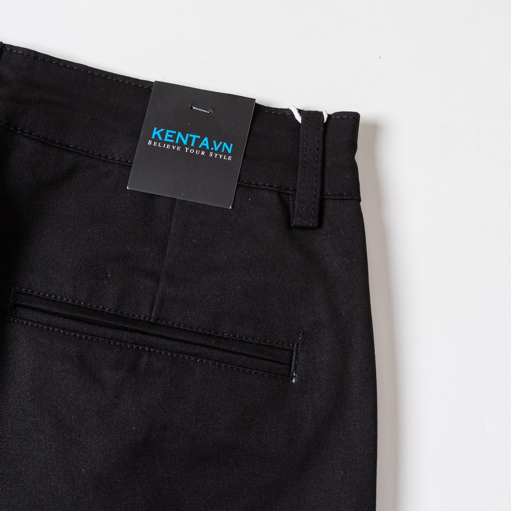 Quần short kaki nam Kenta đen QSK0060