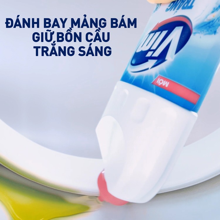 GEL TẨY RỬA BỒN CẦU VÀ NHÀ TẮM VIM TRẮNG SÁNG 925ML