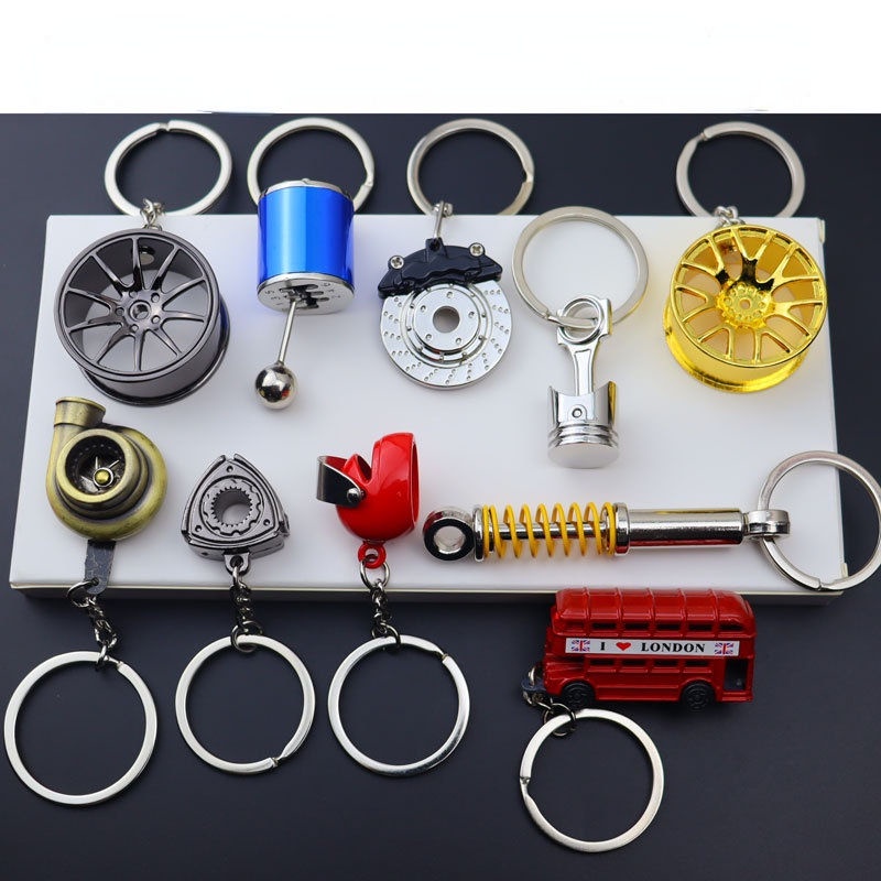 Móc Khóa Hình Dĩa Phanh Turbo Bằng Kim Loại Sáng Tạo