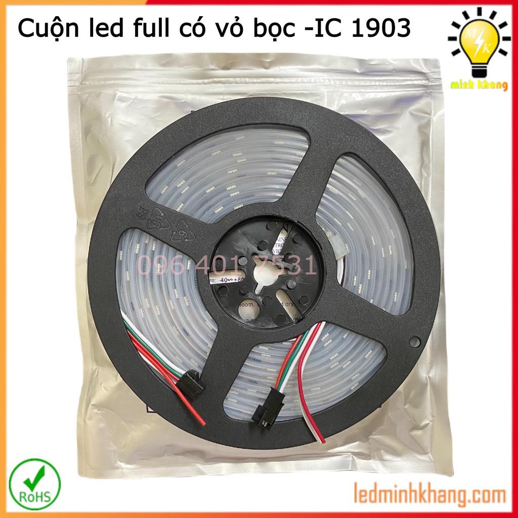 Cuộn Led full ic 1903 - dài 5m ( có vỏ bọc chống nước )