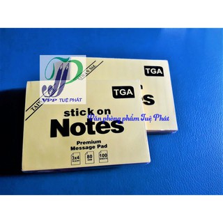 Giấy note, giấy ghi chú vàng 3x4