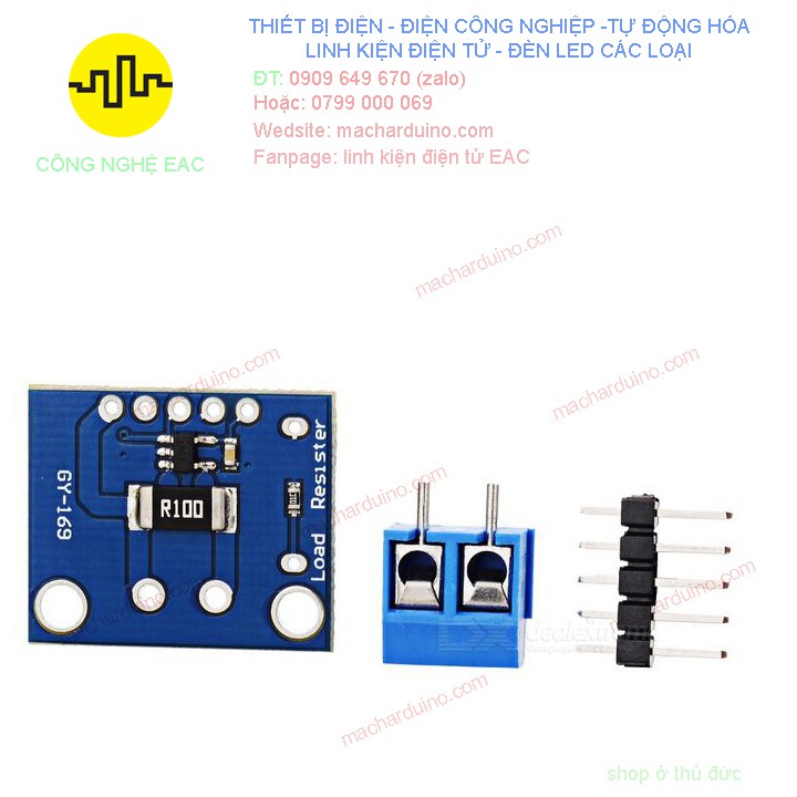 Module Cảm Biến Dòng Điện DC INA169 0-5A Analog