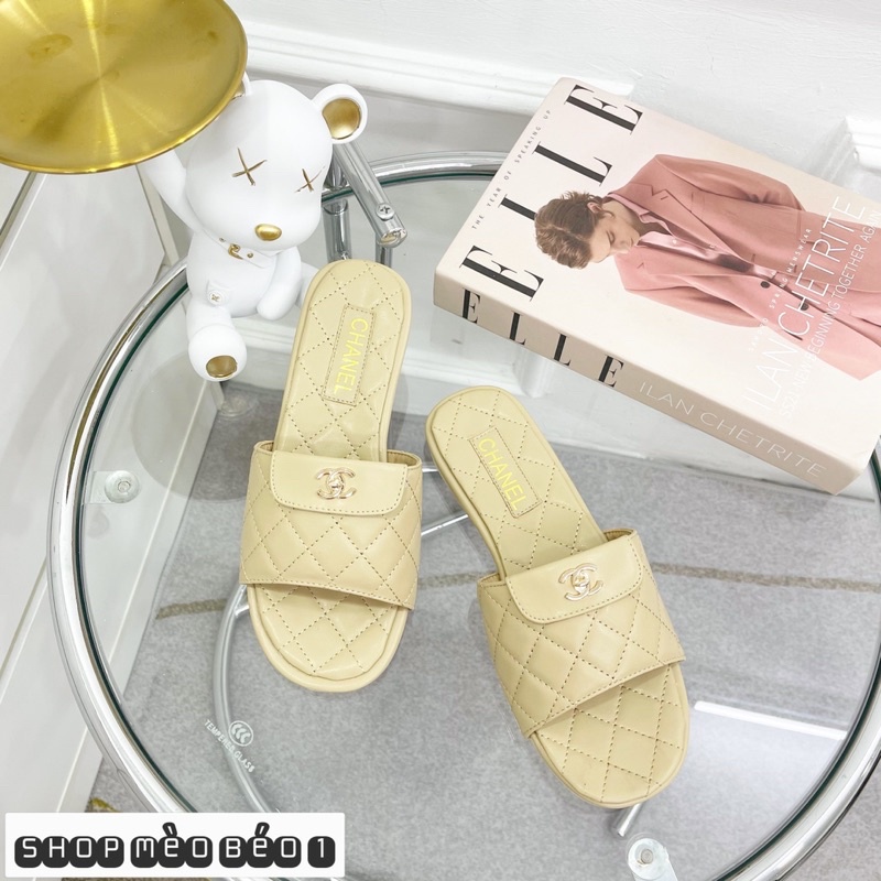 Dép quai ngang trần chỉ đế bệt fullbox