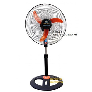 Quạt điện cơ 91, quạt rút đế tròn 3 khoang, cánh cam ĐIỆN CƠ 91 QRTHA