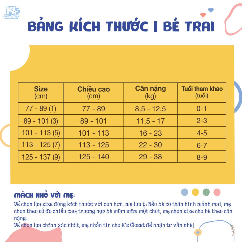 Áo Hoodie Thêu Hình Bé Trai (3-9 Tuổi) K's Closet E090TEF / K339EIF TM