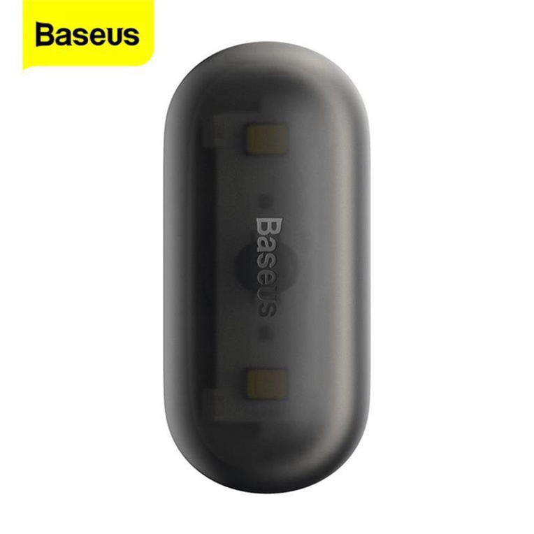 Bộ 2 đèn led Baseus mini cảm ứng từ tính có thể sạc lại tự động di động cho xe hơi