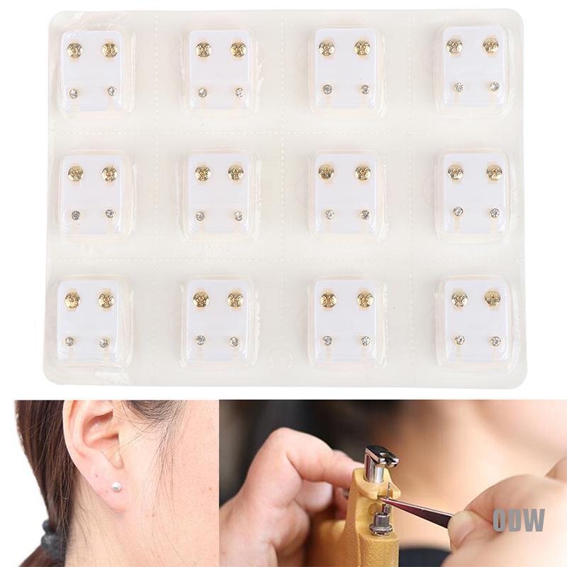 Set 12 Đôi Khuyên Tai Bằng Thép Y Tế