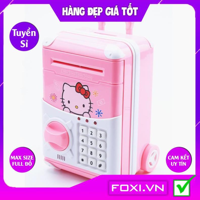 Đồ Chơi Két Sắt Vân Tay Điện Tử Mini Tiết Kiệm Tiền-Siêu Dễ Thương-Ống Heo Quà tặng giúp bé học cách tiết kiệm tiền