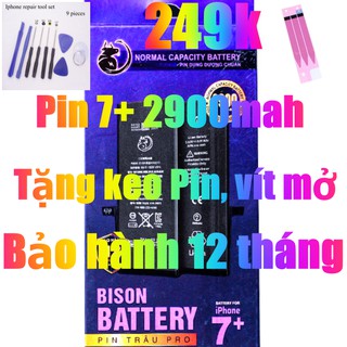 Pin iphone 7 plus con trâu bison 2900mah chính hãng vpstore