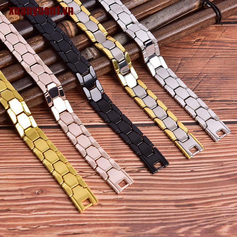 [XUANYUAN1] Vòng Tay Nam Châm Chăm Sóc Sức Khỏe Cho Nam