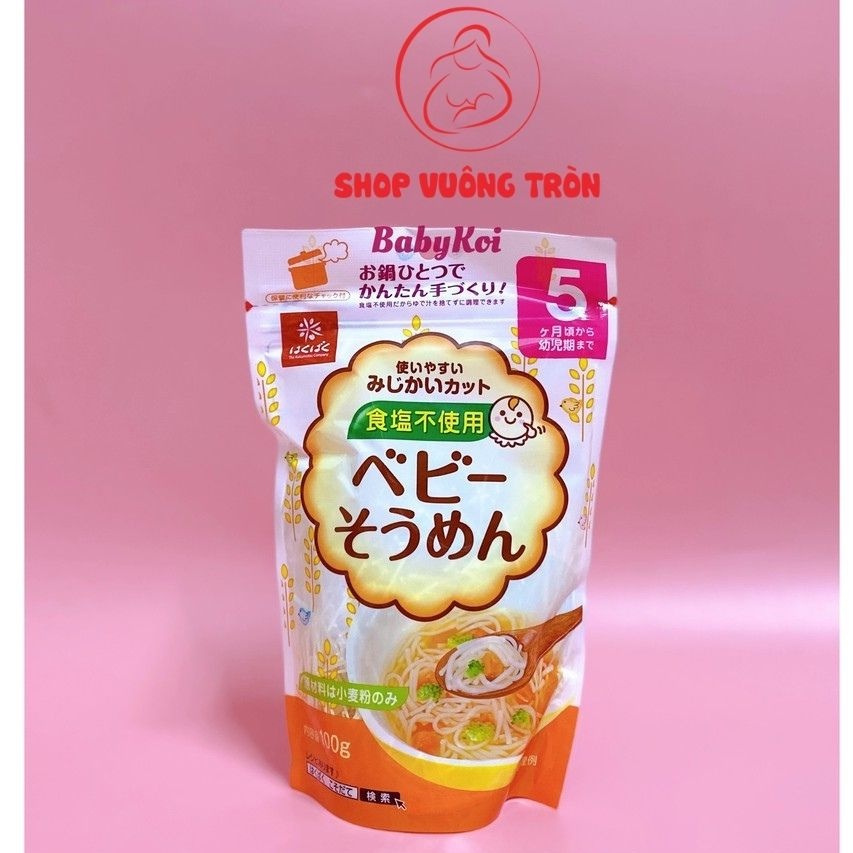 Mỳ Somen Tách Muối Hakubaku Nhật Bản Với Các Loại Rau Củ Quả Thơm Ngon Cho Bé Ăn Dặm 5M