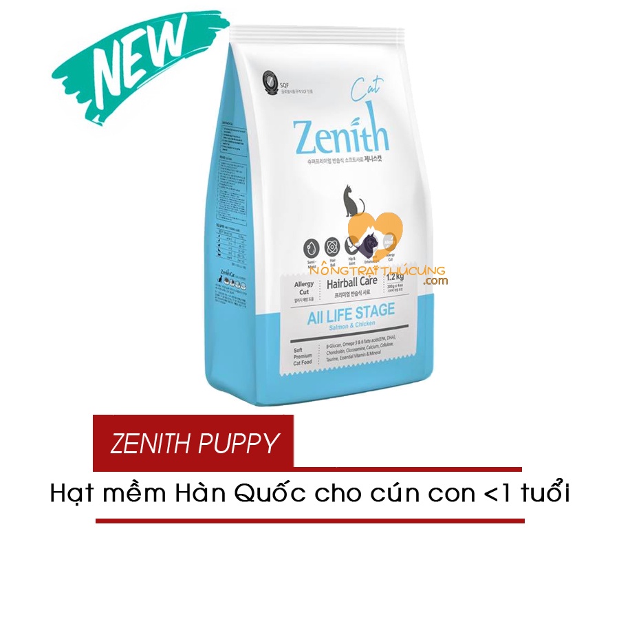 Hạt Mềm Cho Mèo - Zenith Hairball Control 1.2kg - 300gr