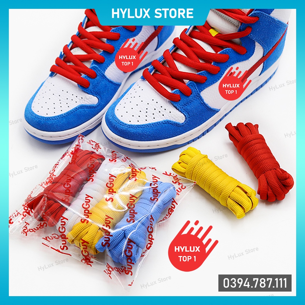 [Oval 37 màu/17-37] Dây giày oval Sb Dunk bản 9mm cao cấp bảng 37 màu - Dây giày thể thao