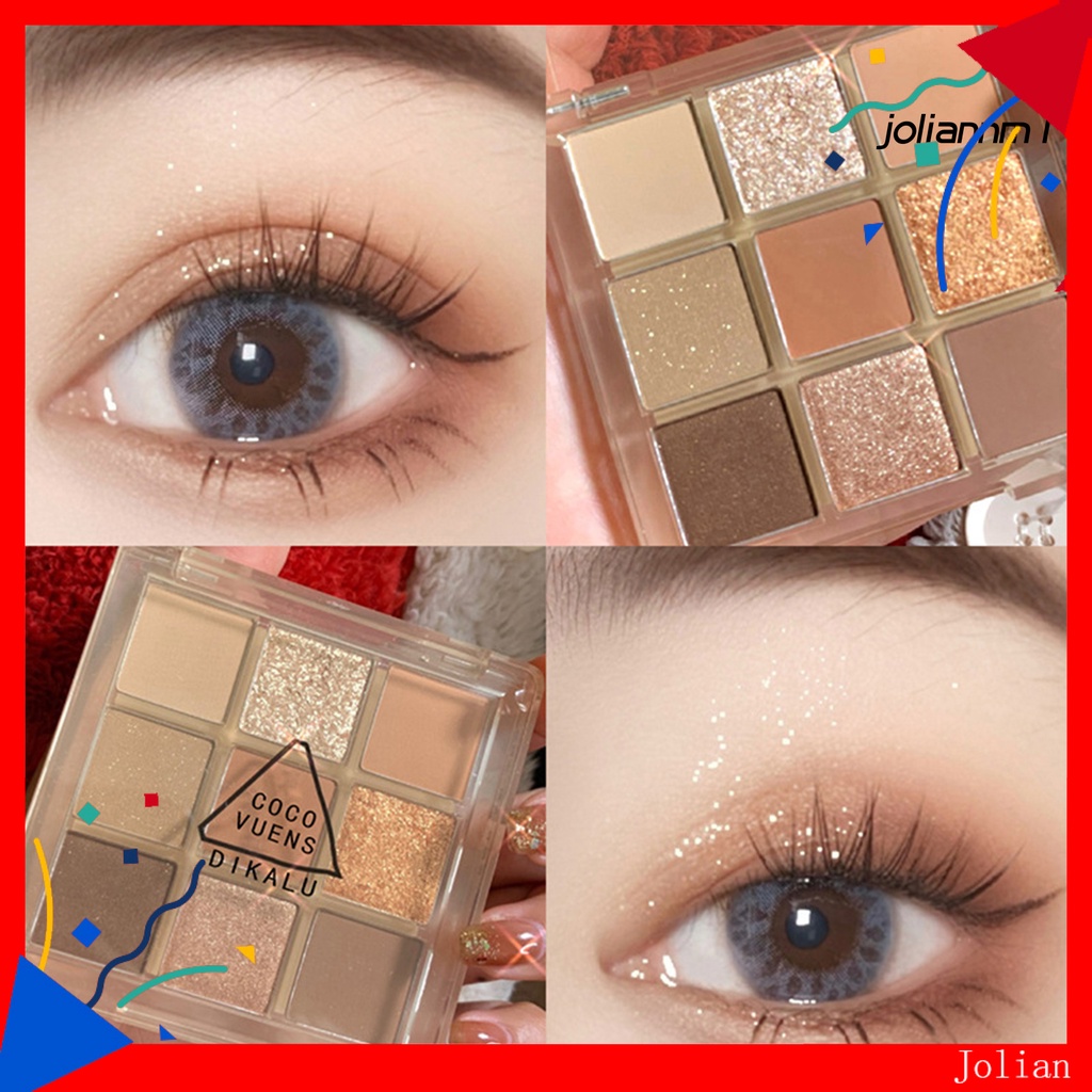 [Hàng mới về] Bảng phấn mắt Joliann tự nhiên màu đậm với 9 màu lung linh dành cho phái nữ