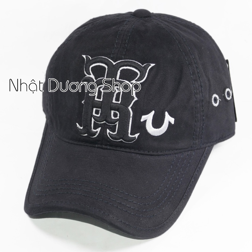 Nón ông địa thật cao cấp, mũ ông địa vải Kaki cao cấp đẹp, sang trọng, kết True Religion làm chắc chắn