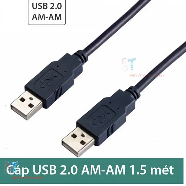 Dây cáp nối dài USB 2.0 đực - đực 1.5m