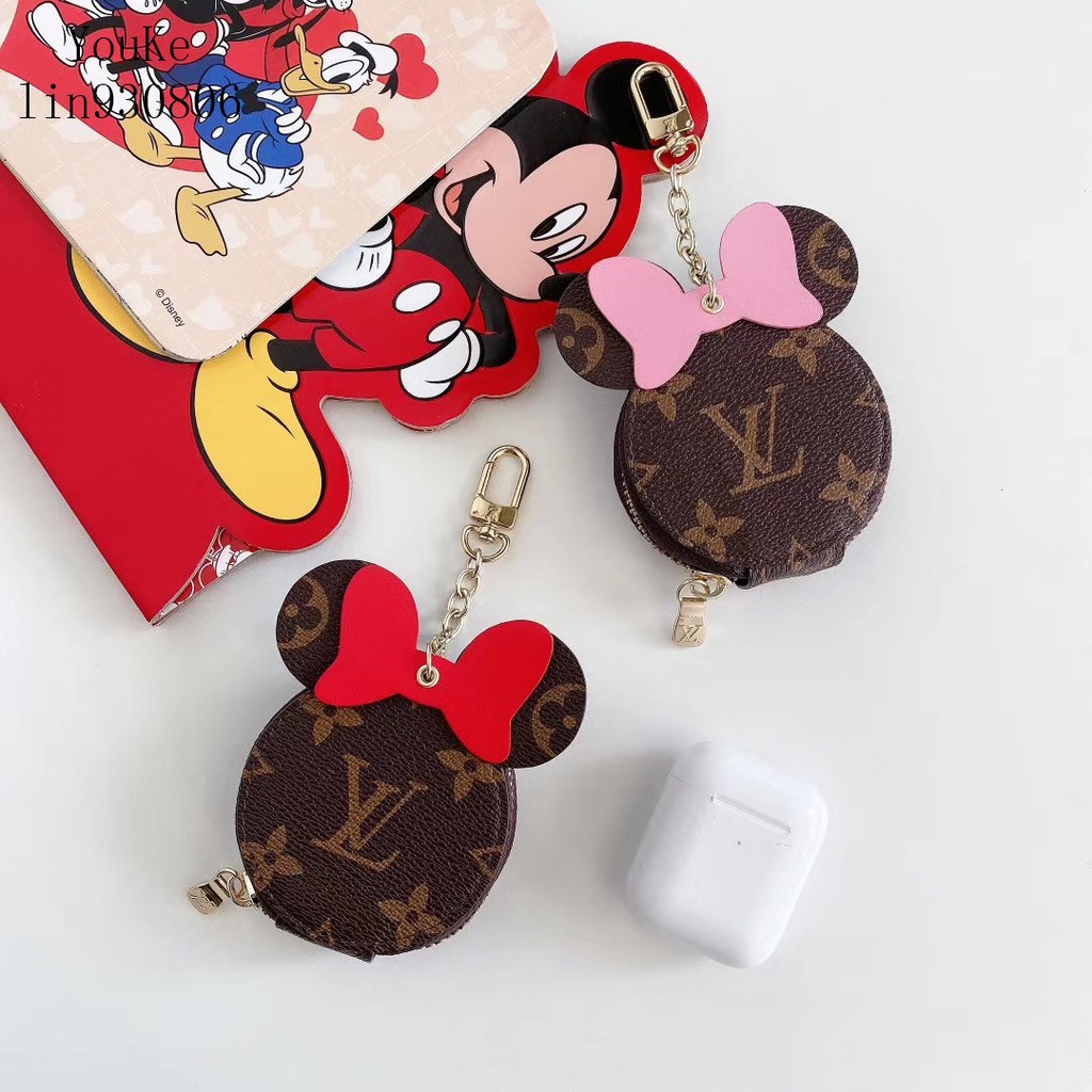 Vỏ Bảo Vệ Hộp Sạc Tai Nghe Airpods Hình Mickey / Minnie Xinh Xắn