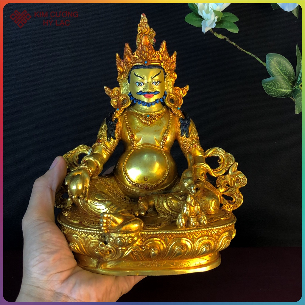 Tượng Hoàng Thần Tài Dzambala Mật Tông  - Thủ Công Nepal