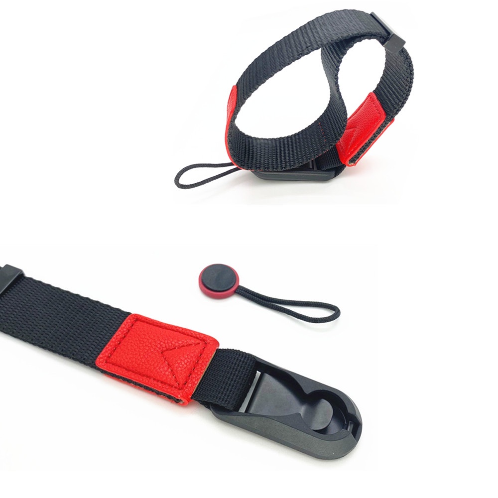 Dây Đeo Cổ Tay Bằng Da PU Nylon Có Khóa Cài Nam Châm Tháo Rời Được Cho Máy Ảnh DSLR