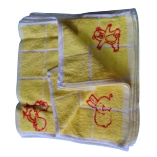 Set 10 Chiếc Khăn Mặt Kí Hiệu Màu Vàng (Chuyên Dùng Cho Mầm Non)