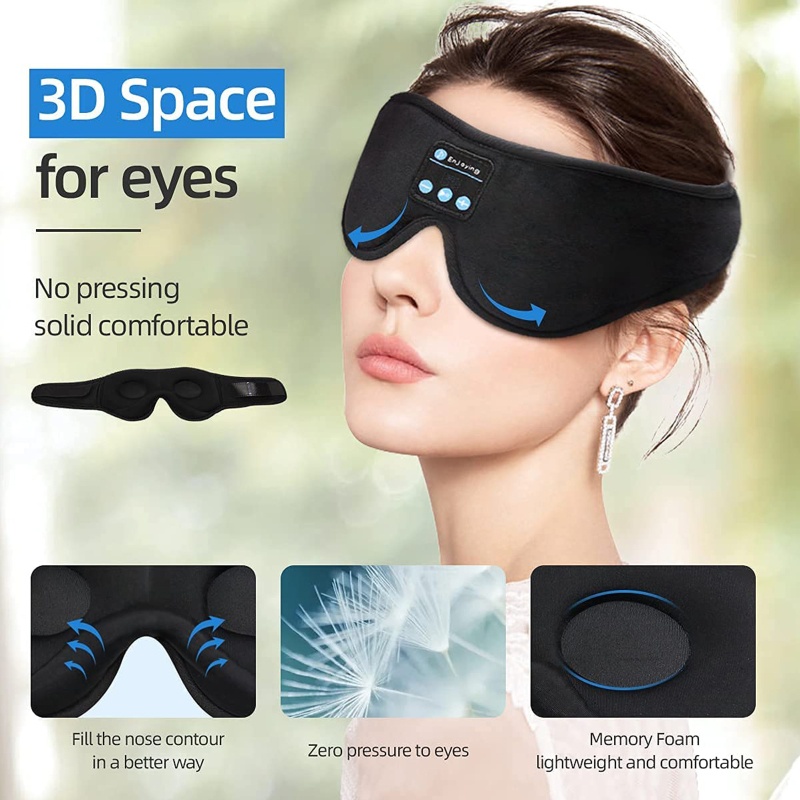 Tai Nghe Bluetooth Không Dây 3D Dùng Khi Ngủ