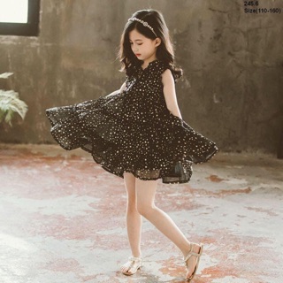 [Size 24-29kg] Đầm Bé Gái ❤️ Có Ảnh Thật ❤️  Đầm voan sao cánh tiên bé gái lớn Hàng Quảng Châu Size 140