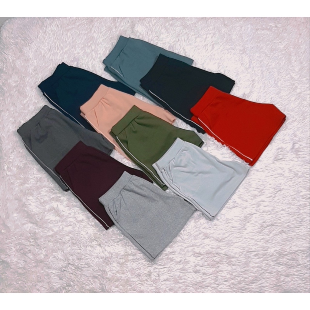 QUẦN SHORT LAI NGANG PHỐI VIỀN NHÍ , QUẦN SHORT THỂ THAO SIZE 40- 60KG