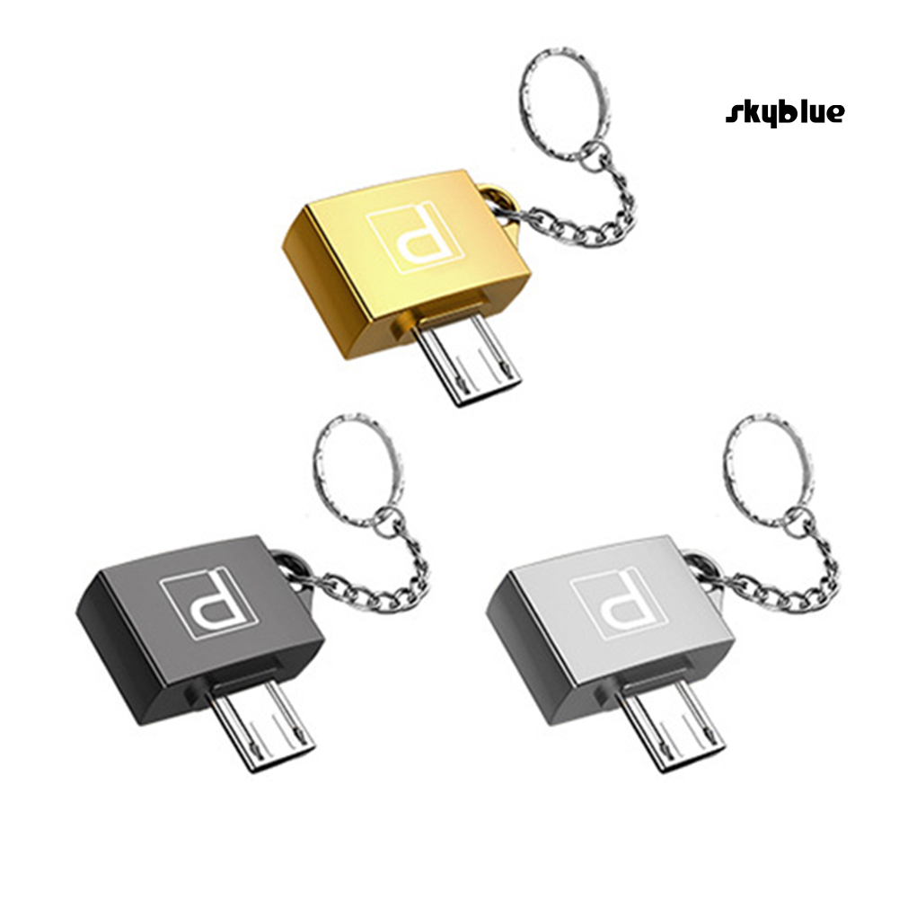 [SK]Mini Metal OTG Micro USB to USB 2.0 Adapter Convert Connector for Android Phone