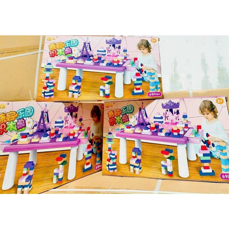 Bộ đồ chơi Lego ráp hình 69 chi tiết cho bé trai và bé gái 3-5 tuổi